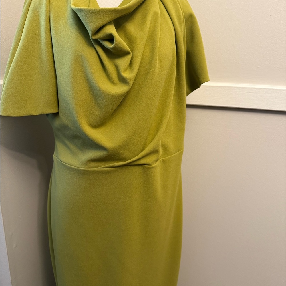 Chartreuse Alexia Admor Off shoulder Midi Dress XL